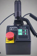 Genie joystick controller replacement with wiring harness

Skyjack boom lift control box controller - close-up

Genie aerial lift joystick - top view

Replacement part for Genie 72278 – joystick controller

Skyjack joystick with mounting base – side angle