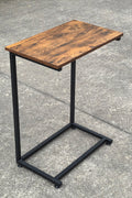 New C - Frame Metal End Table – Sofa - Side Table with Wood Top TLET2504 - with | Sold by Uncle Wiener's Wholesale
