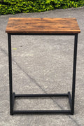 New C - Frame Metal End Table – Sofa - Side Table with Wood Top TLET2504 - with | Sold by Uncle Wiener's Wholesale