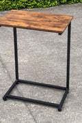 New C - Frame Metal End Table – Sofa - Side Table with Wood Top TLET2504 - with | Sold by Uncle Wiener's Wholesale