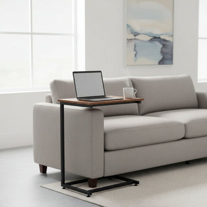 New C - Frame Metal End Table – Sofa - Side Table with Wood Top TLET2504 - with | Sold by Uncle Wiener's Wholesale