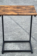 New C - Frame Metal End Table – Sofa - Side Table with Wood Top TLET2504 - with | Sold by Uncle Wiener's Wholesale