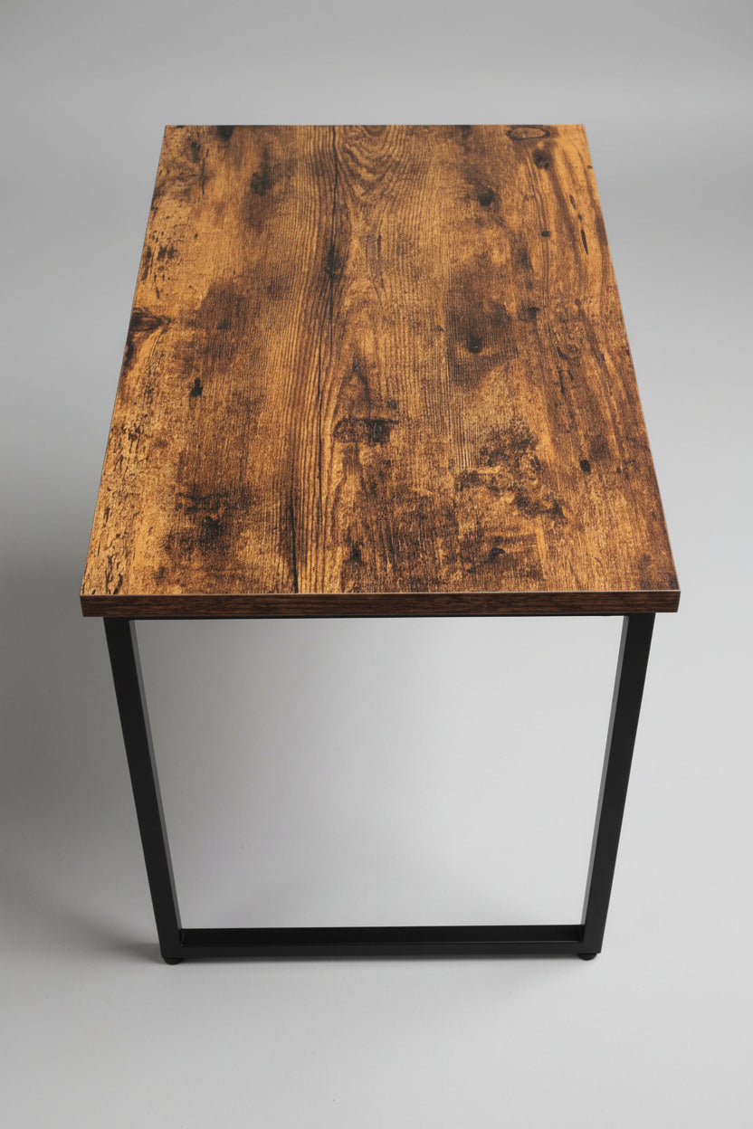 New C - Frame Metal End Table – Sofa - Side Table with Wood Top TLET2504 - with | Sold by Uncle Wiener's Wholesale