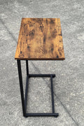 New C - Frame Metal End Table – Sofa - Side Table with Wood Top TLET2504 - with | Sold by Uncle Wiener's Wholesale