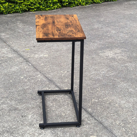 New C - Frame Metal End Table – Sofa - Side Table with Wood Top TLET2504 - with | Sold by Uncle Wiener's Wholesale