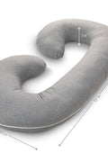 New C - Shaped Pregnancy Pillow – Memory Foam Full Body Maternity Support Pillow 74BPL - with | Sold by Uncle Wiener's Wholesale