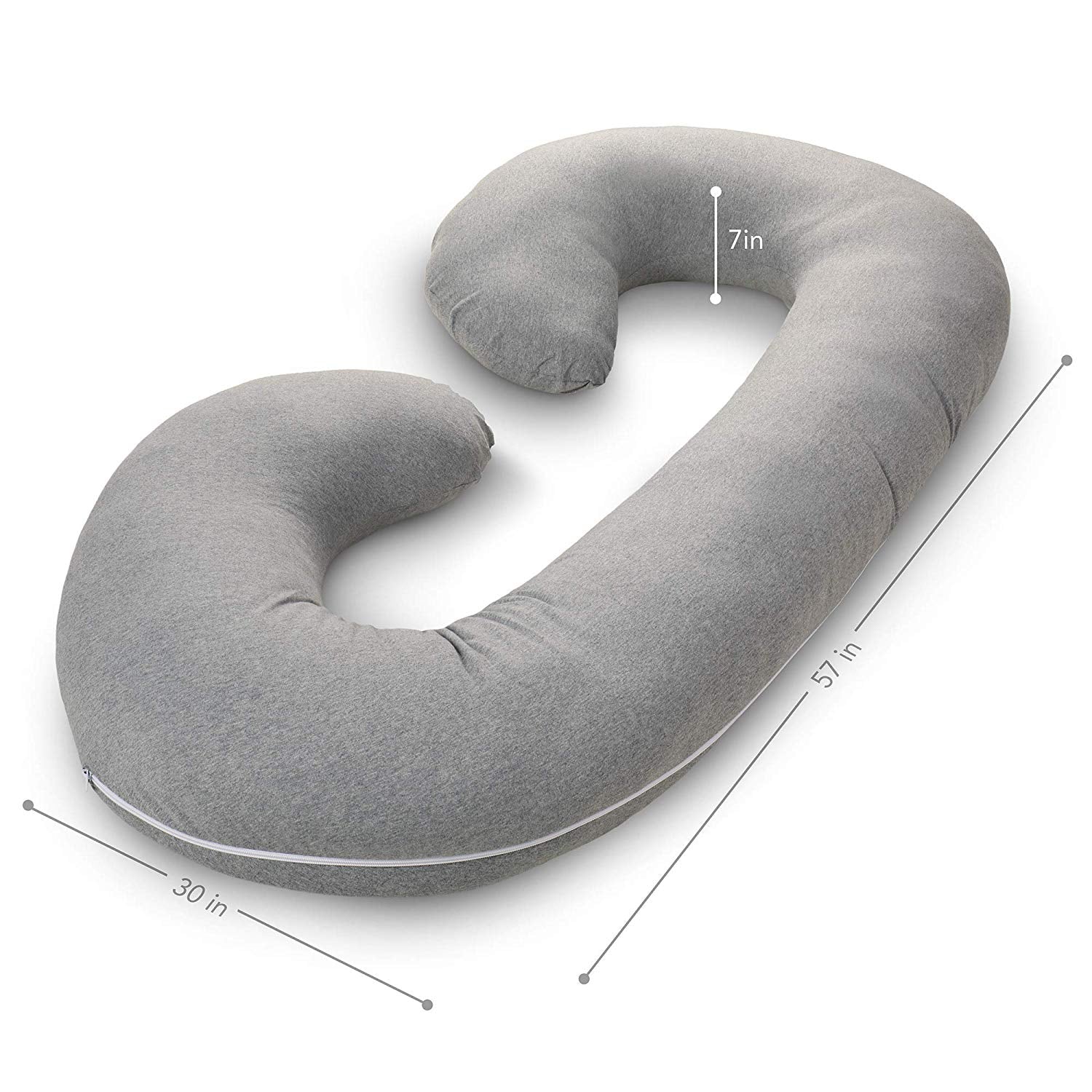 New C - Shaped Pregnancy Pillow – Memory Foam Full Body Maternity Support Pillow 74BPL - with | Sold by Uncle Wiener's Wholesale