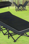 Camping Cot with Mesh Mat and Steel Frame – Foldable Outdoor Sleeping Bed with Carry Bag – 200KG Capacity – Open Box
