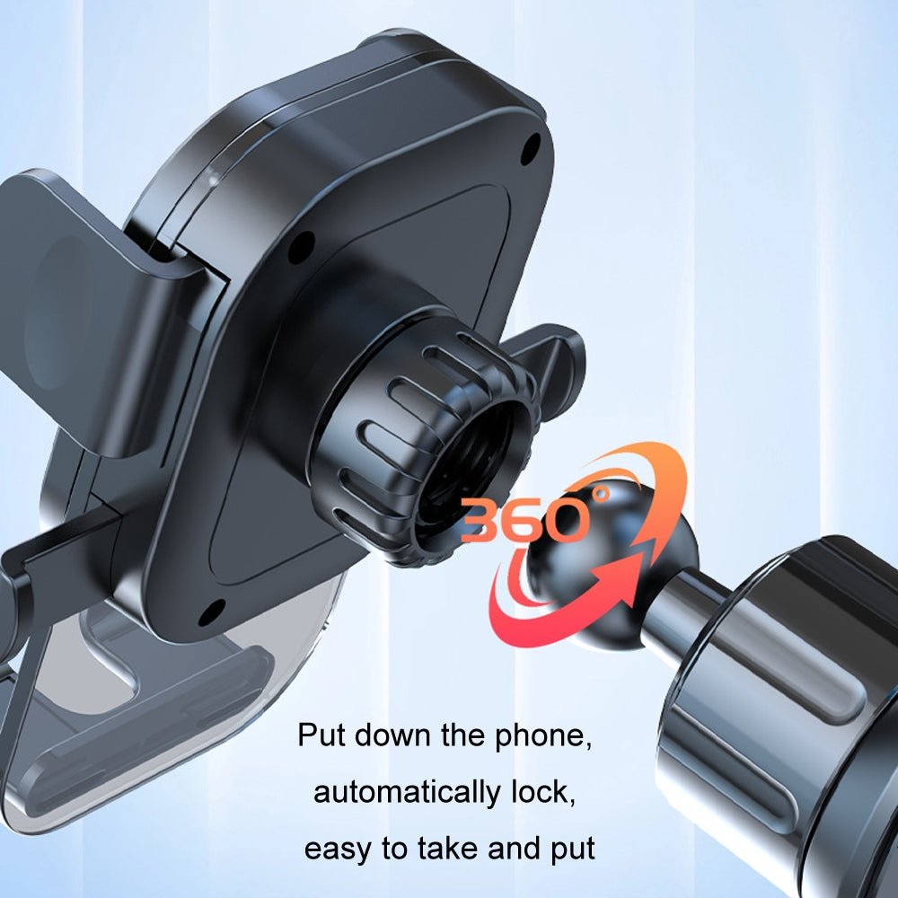 "Gravity Auto-Lock Car Phone Holder Mounted on Dashboard"

"360 Degree Adjustable Car Phone Mount for iPhone and Android"

"Dual Mount Car Phone Holder for Dashboard and Air Vent"

"Universal Gravity Car Phone Holder with Anti-Slip Base"

"Car Dashboard Phone Mount with 360 Rotation and Auto-Lock"