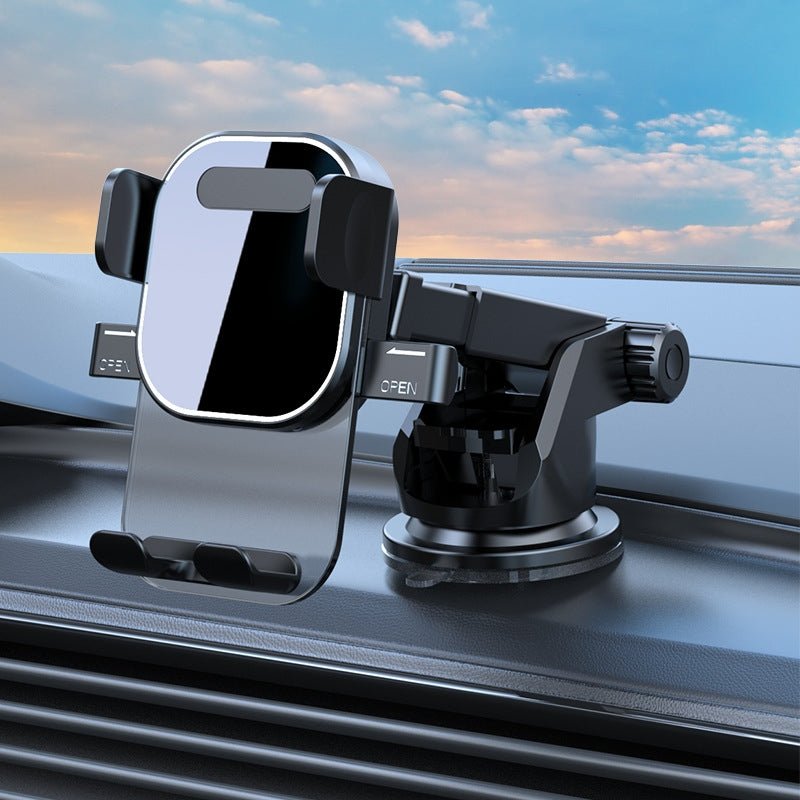 "Gravity Auto-Lock Car Phone Holder Mounted on Dashboard"

"360 Degree Adjustable Car Phone Mount for iPhone and Android"

"Dual Mount Car Phone Holder for Dashboard and Air Vent"

"Universal Gravity Car Phone Holder with Anti-Slip Base"

"Car Dashboard Phone Mount with 360 Rotation and Auto-Lock"