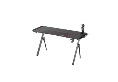New Carbon Fiber RGB LED Gaming Desk – Ergonomic Computer Table with Light Effects for Gamers V21460 - with | Sold by Uncle Wiener's Wholesale