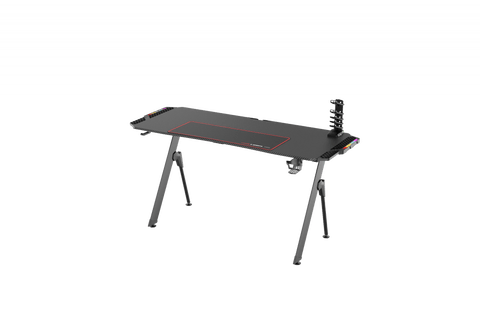 New Carbon Fiber RGB LED Gaming Desk – Ergonomic Computer Table with Light Effects for Gamers V21460 - with | Sold by Uncle Wiener's Wholesale