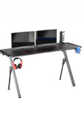 New Carbon Fiber RGB LED Gaming Desk – Ergonomic Computer Table with Light Effects for Gamers V21460 - with | Sold by Uncle Wiener's Wholesale