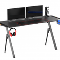 New Carbon Fiber RGB LED Gaming Desk – Ergonomic Computer Table with Light Effects for Gamers V21460 - with | Sold by Uncle Wiener's Wholesale