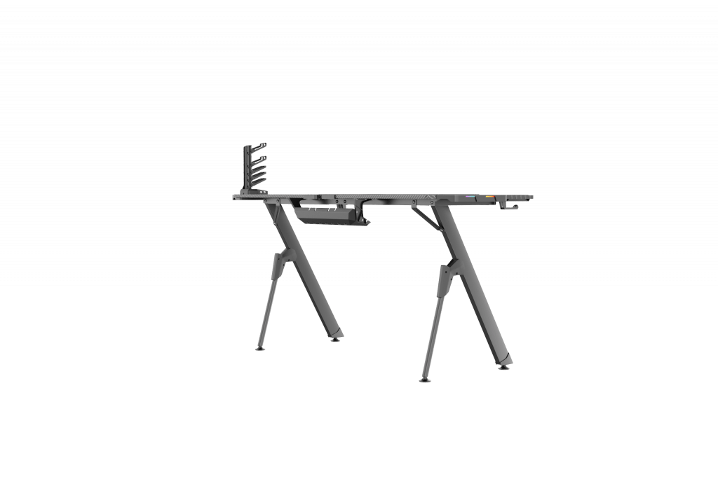 New Carbon Fiber RGB LED Gaming Desk – Ergonomic Computer Table with Light Effects for Gamers V21460 - with | Sold by Uncle Wiener's Wholesale