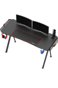New Carbon Fiber RGB LED Gaming Desk – Ergonomic Computer Table with Light Effects for Gamers V21460 - with | Sold by Uncle Wiener's Wholesale
