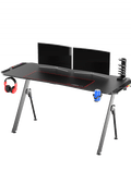 New Carbon Fiber RGB LED Gaming Desk – Ergonomic Computer Table with Light Effects for Gamers V21460 - with | Sold by Uncle Wiener's Wholesale