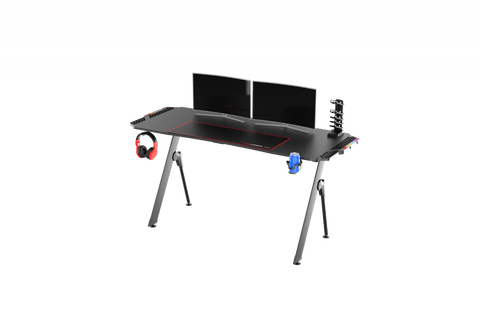 New Carbon Fiber RGB LED Gaming Desk – Ergonomic Computer Table with Light Effects for Gamers V21460 - with | Sold by Uncle Wiener's Wholesale