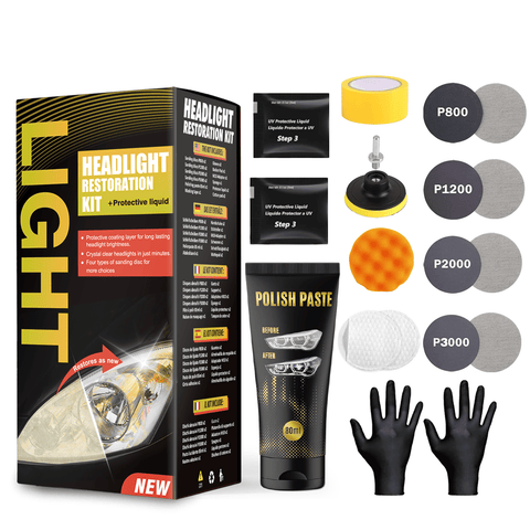 New CarLight Headlight Restoration Kit ��� Full Polishing & UV Protection System ��� 2505215C - with | Sold by Uncle Wiener