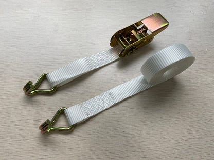 NEW CASE (25) 1" 15 FT RATCHET CARGO STRAP - with | Sold by Uncle Wiener's Wholesale