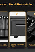 New Cash Register Safe Drawer with Key Lock ��� Secure Steel Till for Retail & POS Use | 2504091 - with | Sold by Uncle Wiener's Who