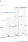 New Clear Plastic Cube Storage Organizer – 6 & 16 Cube Options for Shoes & More | SKU: 6 Cube (592046), 16 Cube (592022) - with | Sold by Uncle Wiener's Wholesale