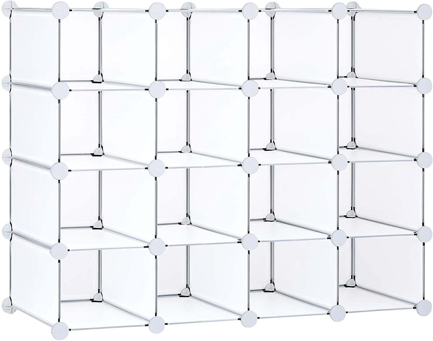 New Clear Plastic Cube Storage Organizer – 6 & 16 Cube Options for Shoes & More | SKU: 6 Cube (592046), 16 Cube (592022) - with | Sold by Uncle Wiener's Wholesale
