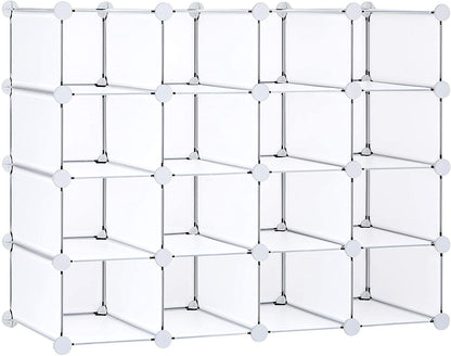 New Clear Plastic Cube Storage Organizer – 6 & 16 Cube Options for Shoes & More | SKU: 6 Cube (592046), 16 Cube (592022) - with | Sold by Uncle Wiener's Wholesale