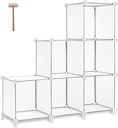 New Clear Plastic Cube Storage Organizer – 6 & 16 Cube Options for Shoes & More | SKU: 6 Cube (592046), 16 Cube (592022) - with | Sold by Uncle Wiener's Wholesale