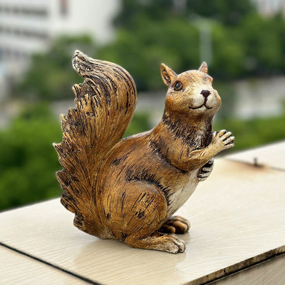 “Realistic squirrel statue for garden decor”

“Lawn ornament of wildlife squirrel in outdoor setting”

“Clever garden squirrel figurine sitting on grass”

“Outdoor backyard squirrel sculpture – brown and natural tone”

“Weatherproof squirrel statue for patio or lawn”

