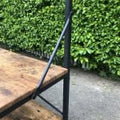 Entryway coat rack with shoe bench and storage shelf – rustic finish
5-tier freestanding organizer with hooks, bench, and metal frame