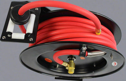 New Cold Weather Hybrid Air Hose Reel – 1/2” & 3/8” Durable Retractable Air Compressor Hose Reel - with 3/8″ Air Hose Reel 72138 | Sold by Uncle Wiener's Wholesale