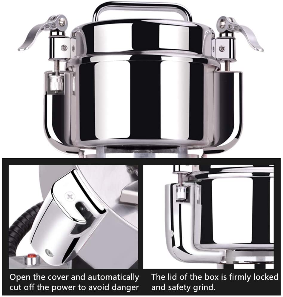 New Commercial Electric Grain Mill Grinder 300g Swing Type – Heavy Duty, Efficient Grinding HR06B - with | Sold by Uncle Wiener's Wholesale