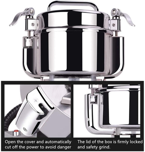 New Commercial Electric Grain Mill Grinder 300g Swing Type – Heavy Duty, Efficient Grinding HR06B - with | Sold by Uncle Wiener's Wholesale
