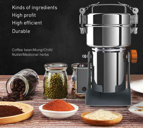 New Commercial Electric Grain Mill Grinder 300g Swing Type – Heavy Duty, Efficient Grinding HR06B - with | Sold by Uncle Wiener's Wholesale
