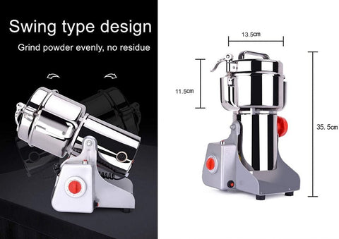 New Commercial Electric Grain Mill Grinder 300g Swing Type – Heavy Duty, Efficient Grinding HR06B - with | Sold by Uncle Wiener's Wholesale