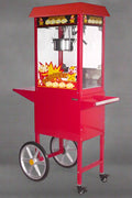 Red 8oz Commercial Popcorn Cart – Front Angle

Stainless Steel Kettle Inside Popcorn Cart – Close-Up

Popcorn Machine Glass Enclosure – Side View

Popcorn Maker with Storage Cart – Event Setup