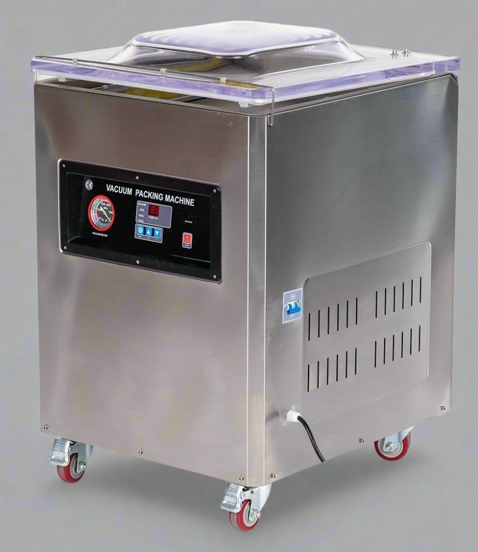 DZ400S Commercial Single Chamber Vacuum Packing Machine – Stainless Steel Automatic Food Sealer with Digital Controls