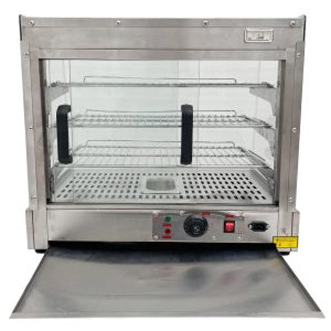 New Commercial Stainless Steel Food Warmer Display – Countertop Heated Showcase 921544 - with | Sold by Uncle Wiener's Wholesale