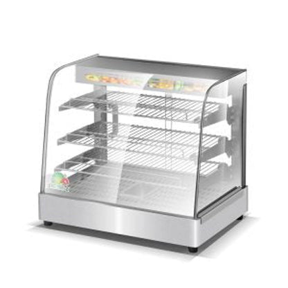 New Commercial Stainless Steel Food Warmer Display – Countertop Heated Showcase 921544 - with | Sold by Uncle Wiener's Wholesale