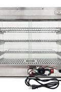 New Commercial Stainless Steel Food Warmer Display – Countertop Heated Showcase 921544 - with | Sold by Uncle Wiener's Wholesale