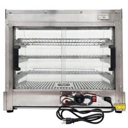New Commercial Stainless Steel Food Warmer Display – Countertop Heated Showcase 921544 - with | Sold by Uncle Wiener's Wholesale