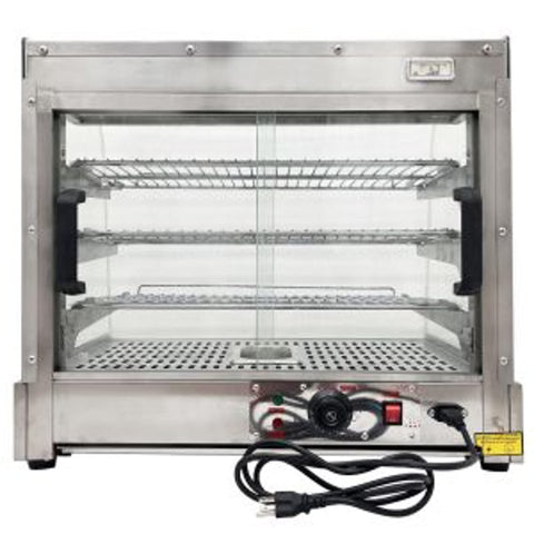 New Commercial Stainless Steel Food Warmer Display – Countertop Heated Showcase 921544 - with | Sold by Uncle Wiener's Wholesale