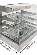 New Commercial Stainless Steel Food Warmer Display – Countertop Heated Showcase 921544 - with | Sold by Uncle Wiener's Wholesale