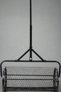 Heavy-duty compost and peat moss lawn spreader with rolling mesh drum
Topdressing broadcast roller for garden and turf care
24-inch steel mesh drum lawn spreader with double latch
Lawn care tool for compost, manure, and peat moss spreading