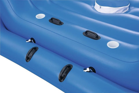 New Cooler Z Rock N Shade Island Inflatable Water Toy – Floating Lounge with Built - In Cooler & Canopy 43134 - with | Sold by Uncle Wiener's Wholesale
