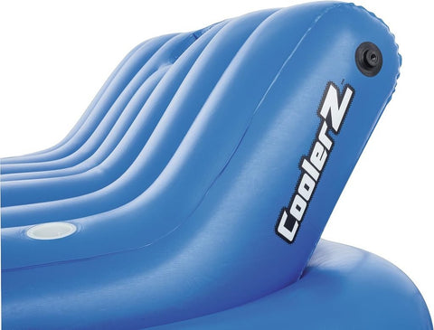 New Cooler Z Rock N Shade Island Inflatable Water Toy – Floating Lounge with Built - In Cooler & Canopy 43134 - with | Sold by Uncle Wiener's Wholesale
