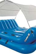 New Cooler Z Rock N Shade Island Inflatable Water Toy – Floating Lounge with Built - In Cooler & Canopy 43134 - with | Sold by Uncle Wiener's Wholesale