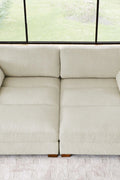 Oversized modular corduroy sofa with ottoman

Gray corduroy sectional sofa

Cream corduroy sofa with plush seating

Custom living room layout with ottoman

Deep seat cozy couch with corduroy fabric