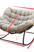 NEW COZY ROCKING CHAIR/PATIO INDOOR “Cozy rocking chair for two on patio with plush cushions”

“Indoor outdoor lounge rocking chair for two people”

“Gray double rocking chair with steel frame”

“Two-seater patio rocker for couples”

“Stylish nursery or balcony rocker with cozy seat”OUTDOOR LOUNGE CHAIR - with | Sold by Uncle Wiener's Wholesale